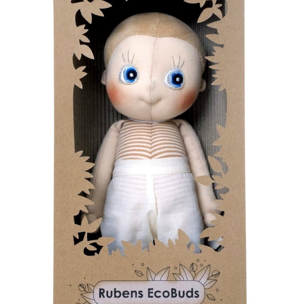 NWT Rubens Barn Doll EcoBuds Aspen